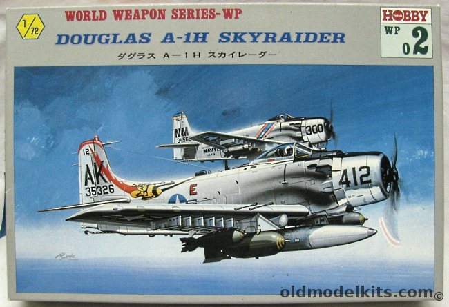 Tsukuda Hobby 1/72 Douglas A-1H Skyraider - (AD-6), WP02 plastic model kit